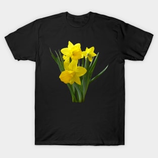 Daffodils - Three Daffodils Standing Guard T-Shirt